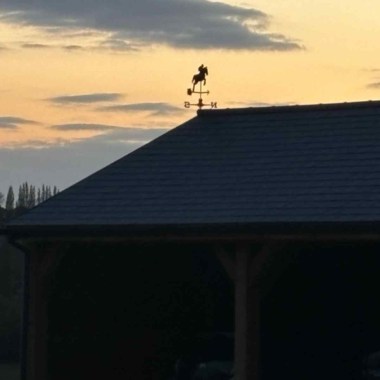 jumping horse weathervane